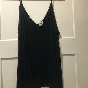 Black cotton tank top